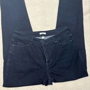 Croft & Barrow Women's Deep Indigo Straight Leg Jeans